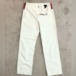 Diesel off white with red and black print jeans Size 30 price $90